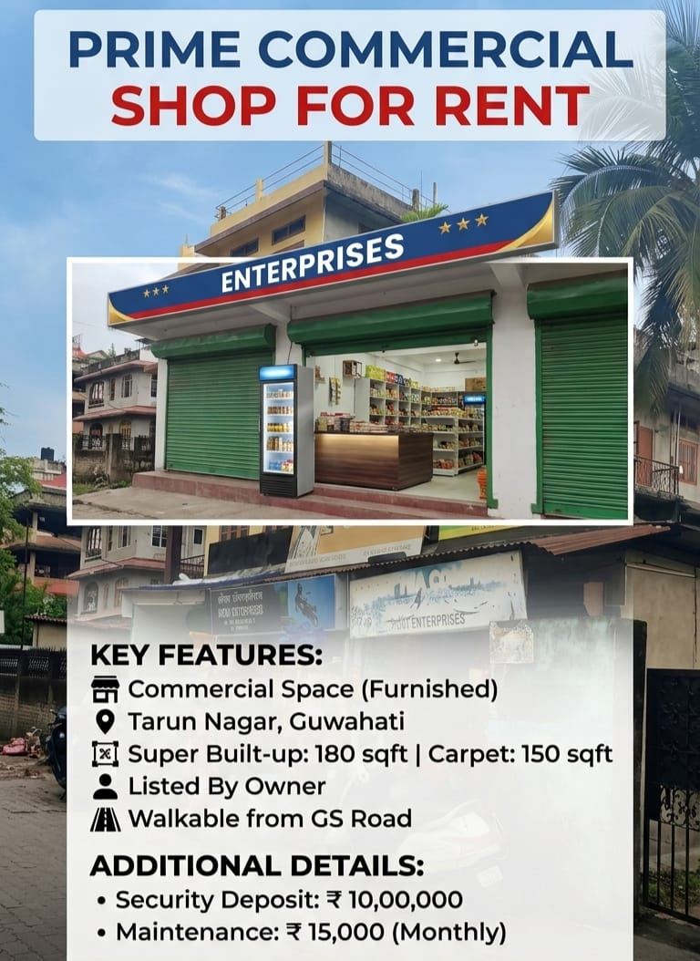 Commercial Shop For Rent at TarunNagar